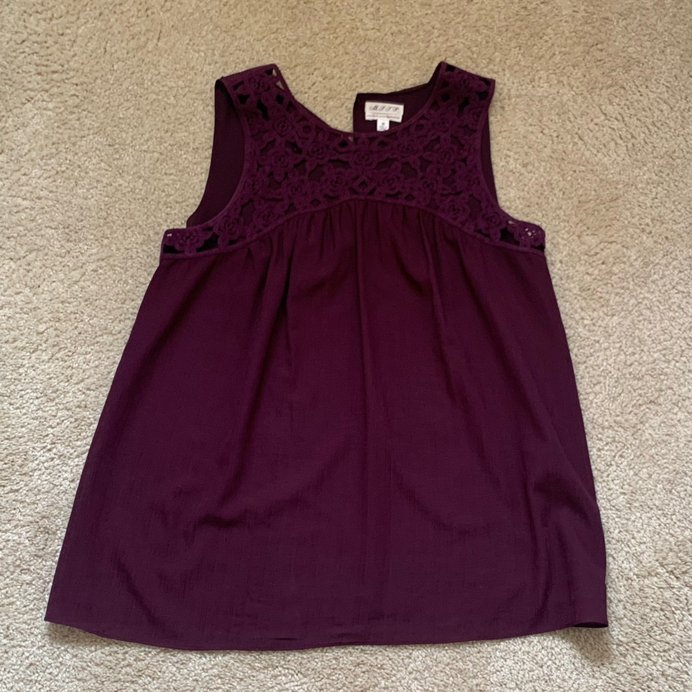 MSSP purple sleeveless top